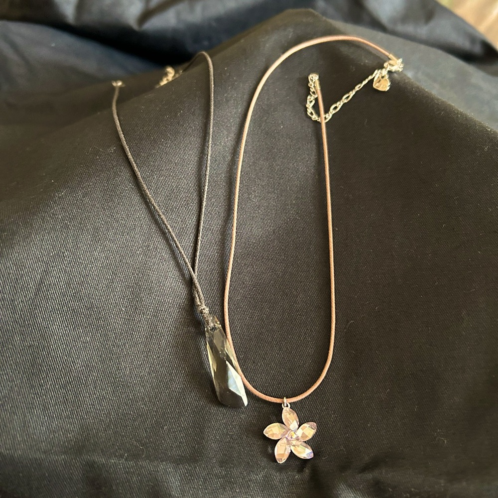 Swarovski necklace set of 2